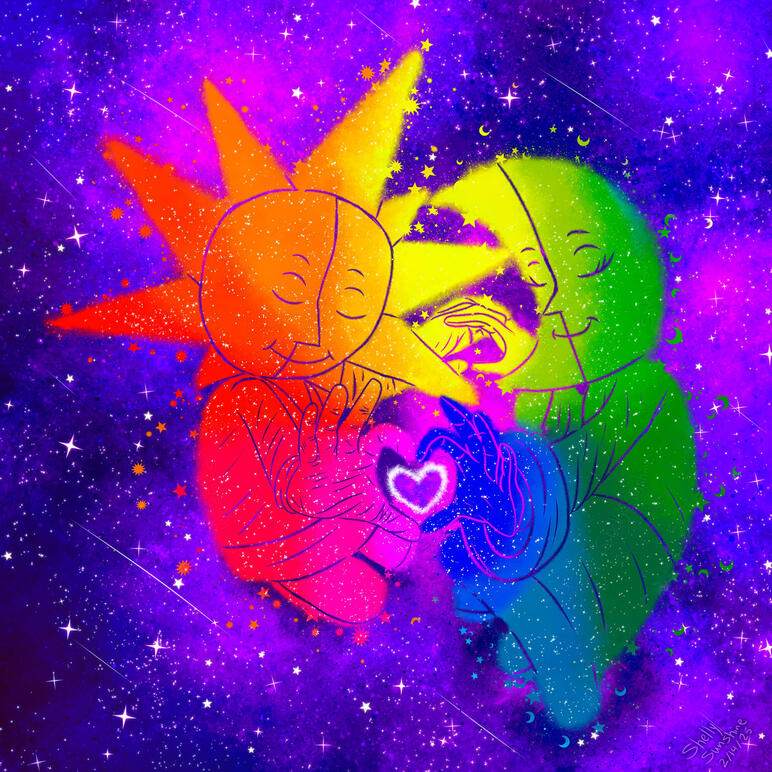 Red + Blue = Purple V1