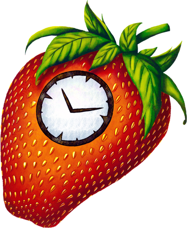 Strawberry Clock Plush 2025